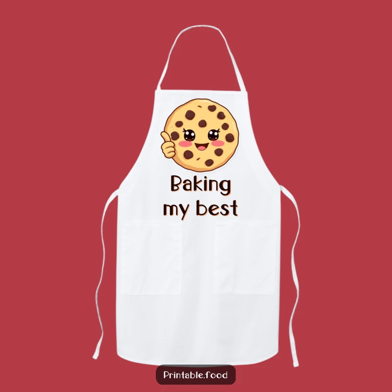 Funny Cookie Apron: Bake With Joyful Thumbs Up