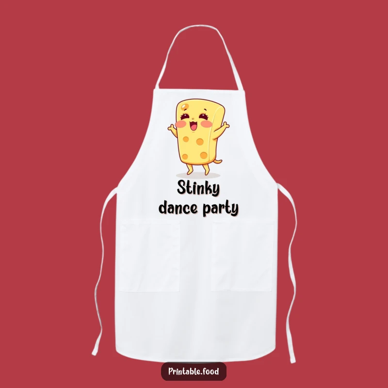 Funny Blushing Cheese Apron - Kitchen Fun for Food Lovers