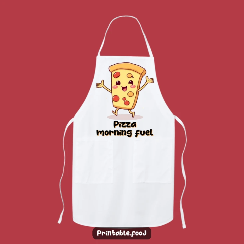 Funny Pizza Slice Dancing Apron: Spice Up Your Cooking with Foodie Fun