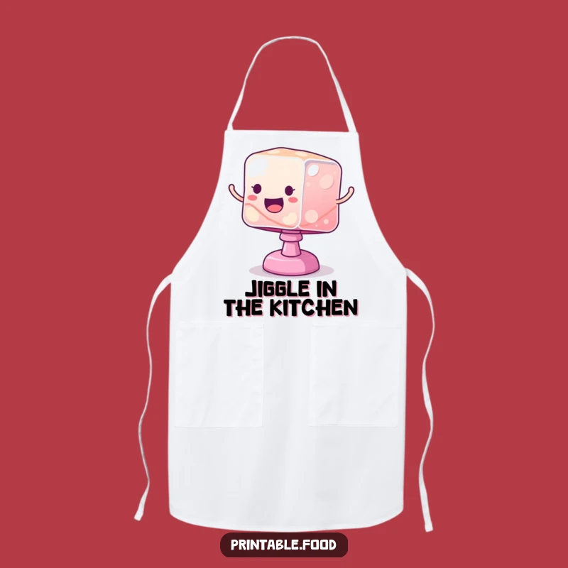 Funny Jelly Cube Apron: Add Bounce to Your Cooking