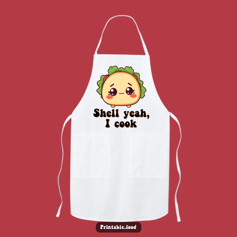 Funny Surprised Taco Apron - Hilarious Mexican Kitchen Gift