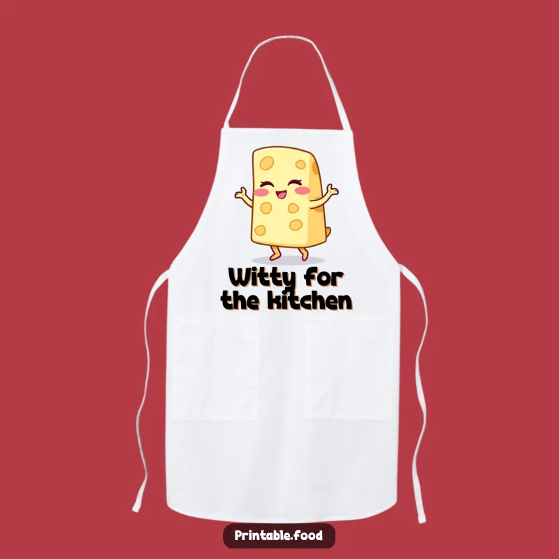 Funny Cheese Wedge Jig Apron: Cook with Playful Flair