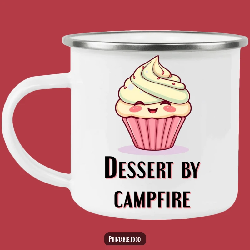 Funny Giggling Cupcake Camping Mug: Durable Frosty Cup, Great Sweet Gift