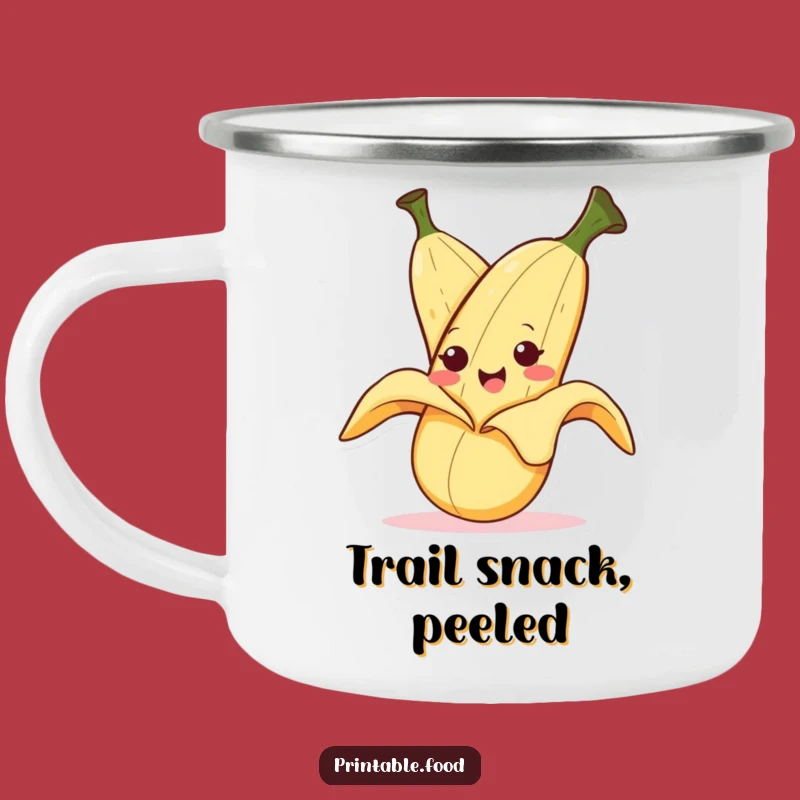 Funny Banana Peeling Camping Mug - Outdoor Fruit Humor Cup, Great Gift