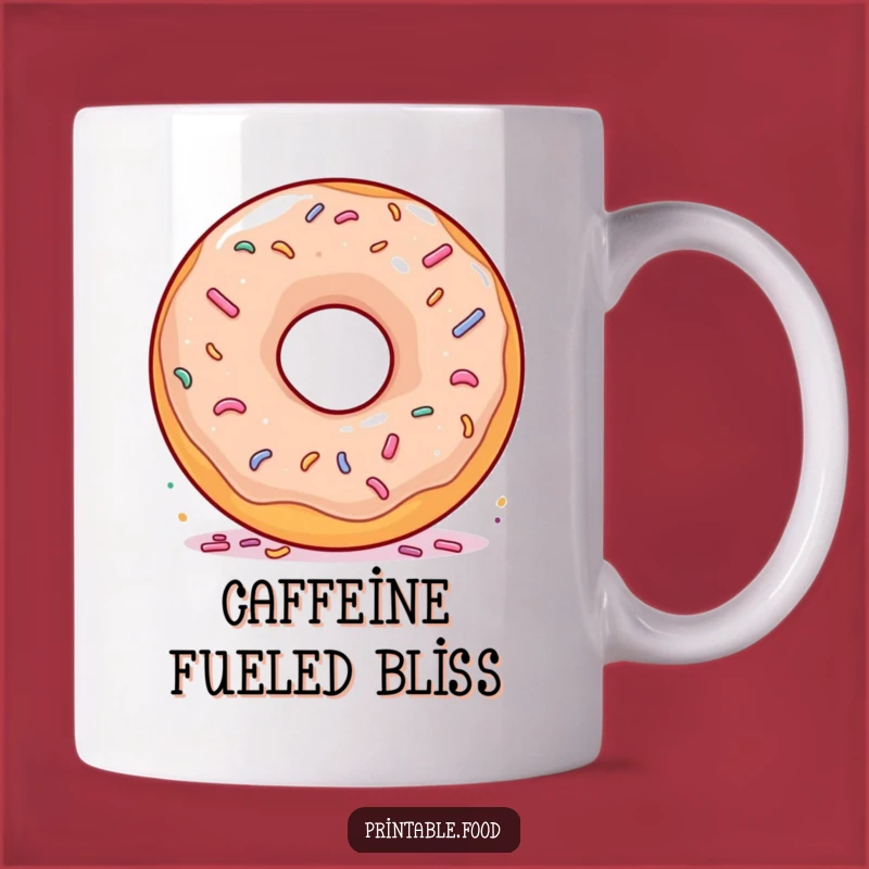 Funny Donut Spinning Sprinkles Mug: Deliciously Humorous Gift for Sweet Lovers