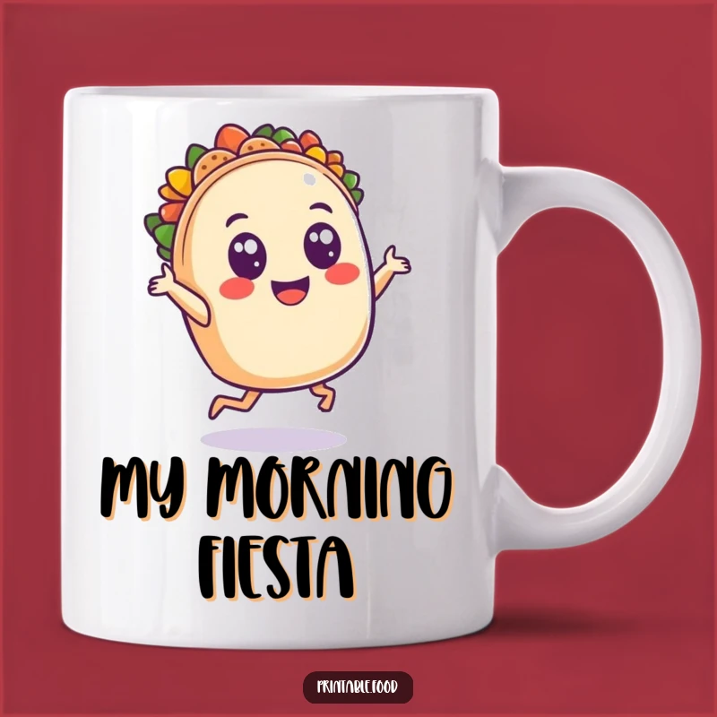 Funny Taco Dancing Mug: Spice Up Your Mornings, A Fiesta Gift for Food Lovers