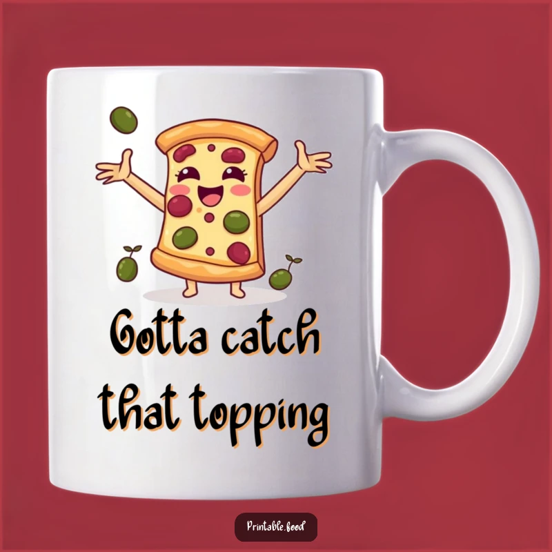 Funny Pizza Slice Mug: Hilarious Gift for Pizza Lovers & Foodies!