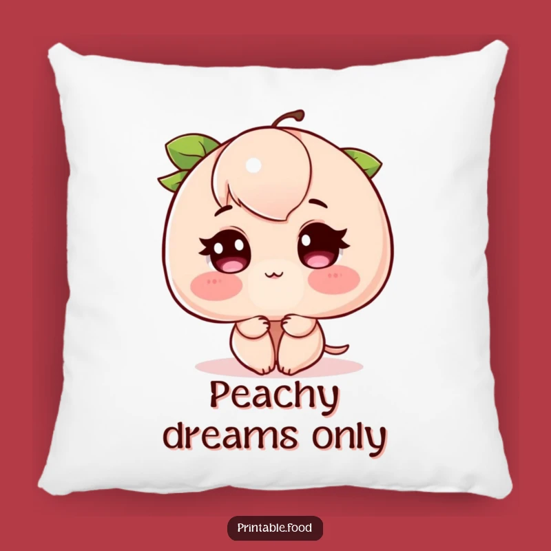 Cozy Funny Blushing Peach Pillow: Soft Comfort with Humorous Charm