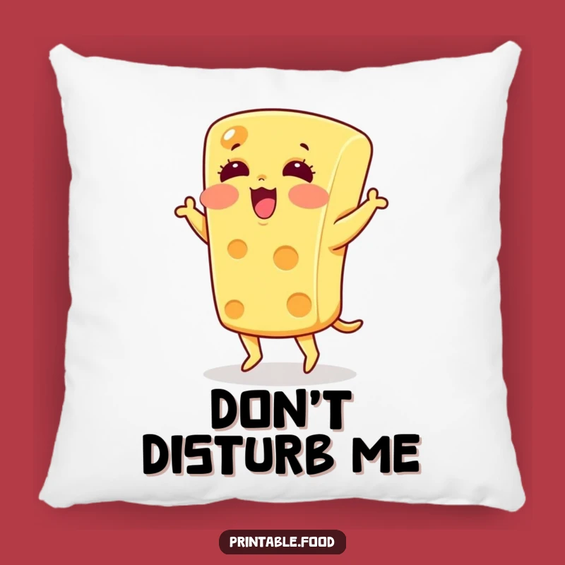 Funny Blushing Cheese Pillow - Cozy & Hilarious Comfort