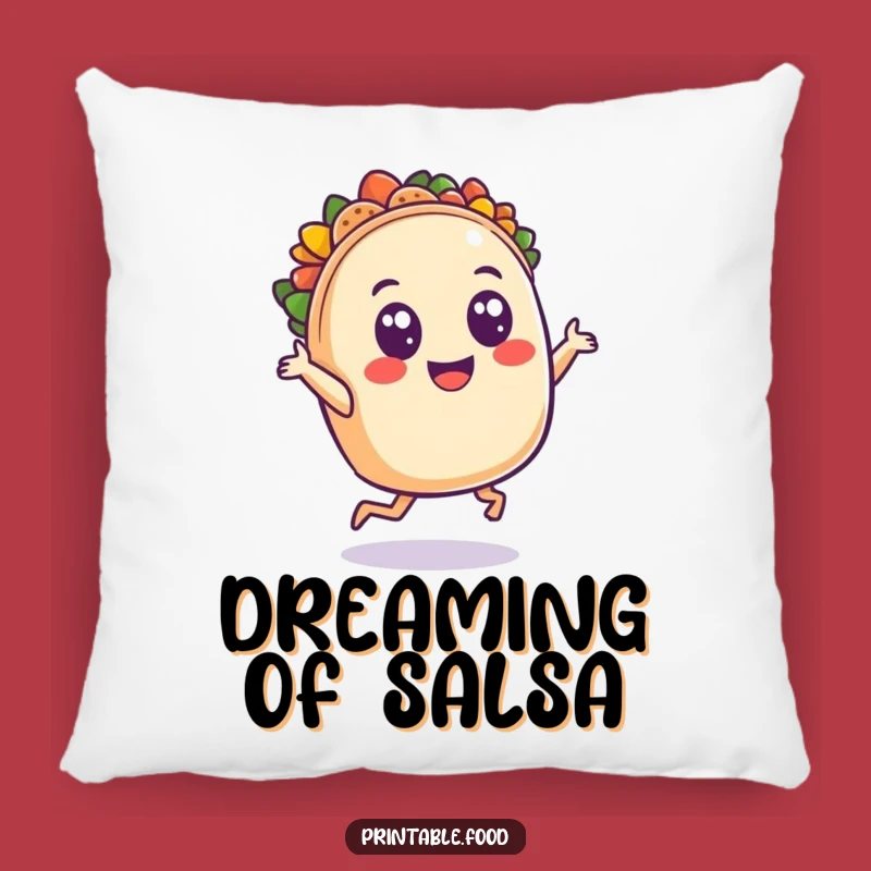 Funny Taco Dancing Pillow: Cuddle Up with Fiesta Fun, A Cheerful and Comfy Decor Piece