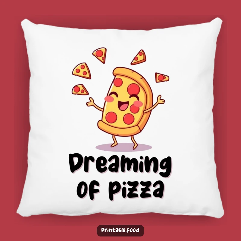 Funny Pizza Juggling Pillow: Comfy Decor for Foodie Fans