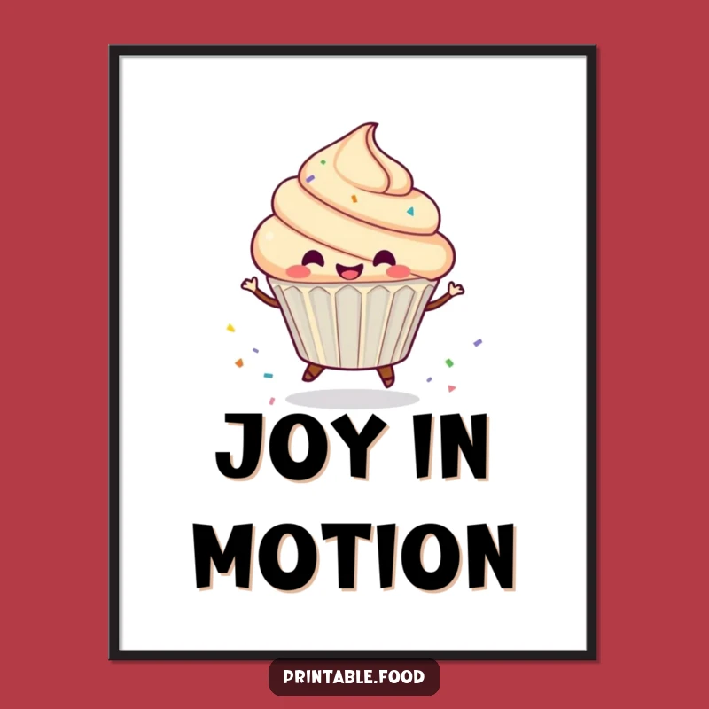 Funny Cupcake Sprinkle Spin Digital Art - Instant Hilarious Joy for Your Digital Space