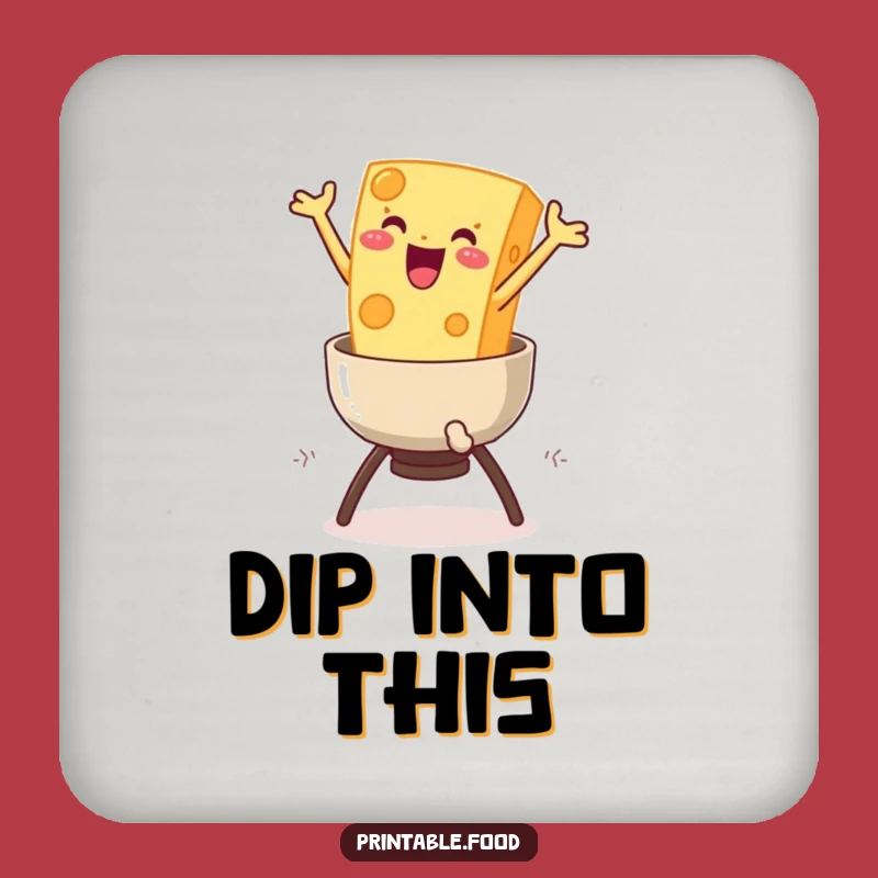 Funny Cheese Fondue Coasters: Protect Surfaces with Cheesy Charm