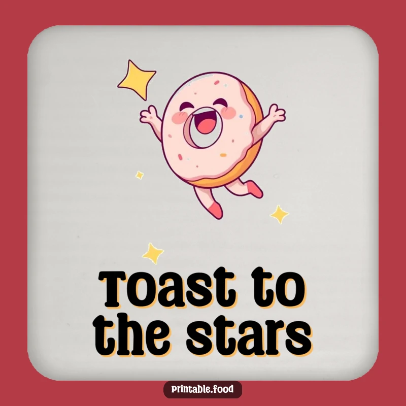 Funny Doughnut Coasters - Hilarious Protection for Drink Surfaces