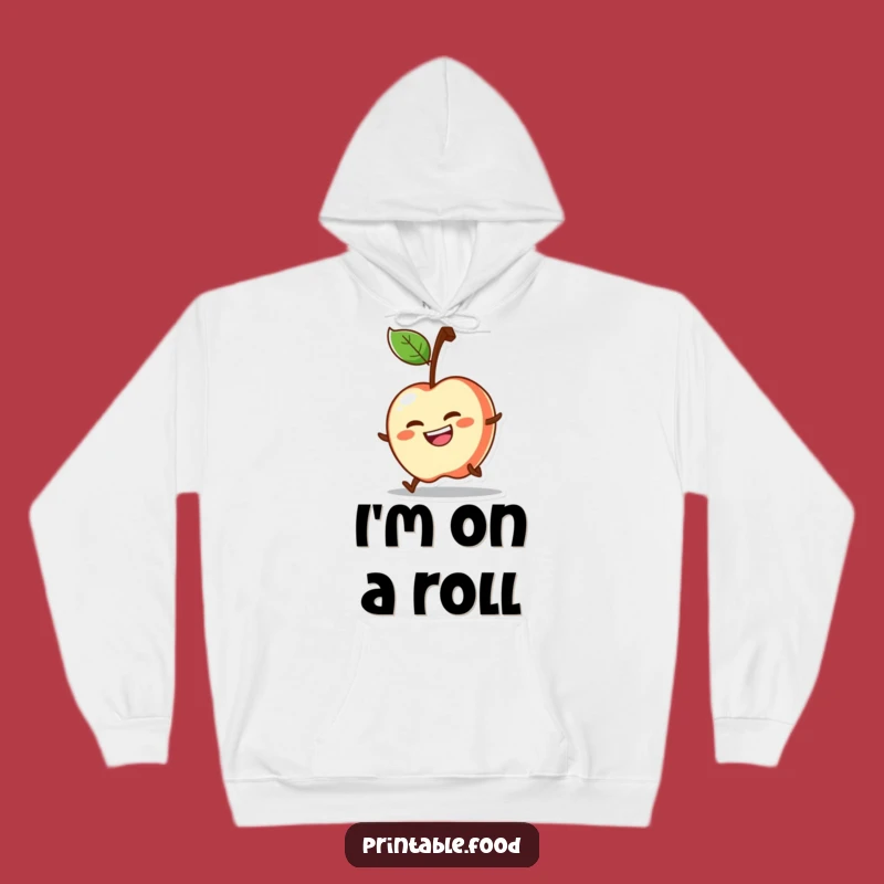 Funny Determined Apple Hoodie: Cozy Go-Getter Sweatshirt, Perfect Humorous Gift