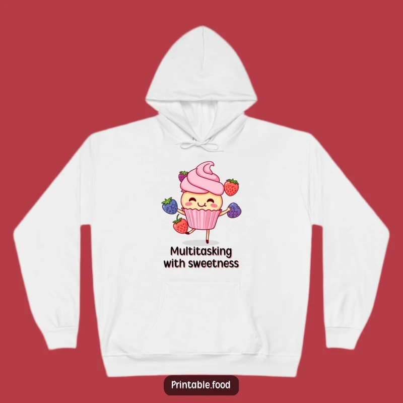 Funny Giggling Cupcake Hoodie: Cozy Up with Sweet Humor - Great Gift