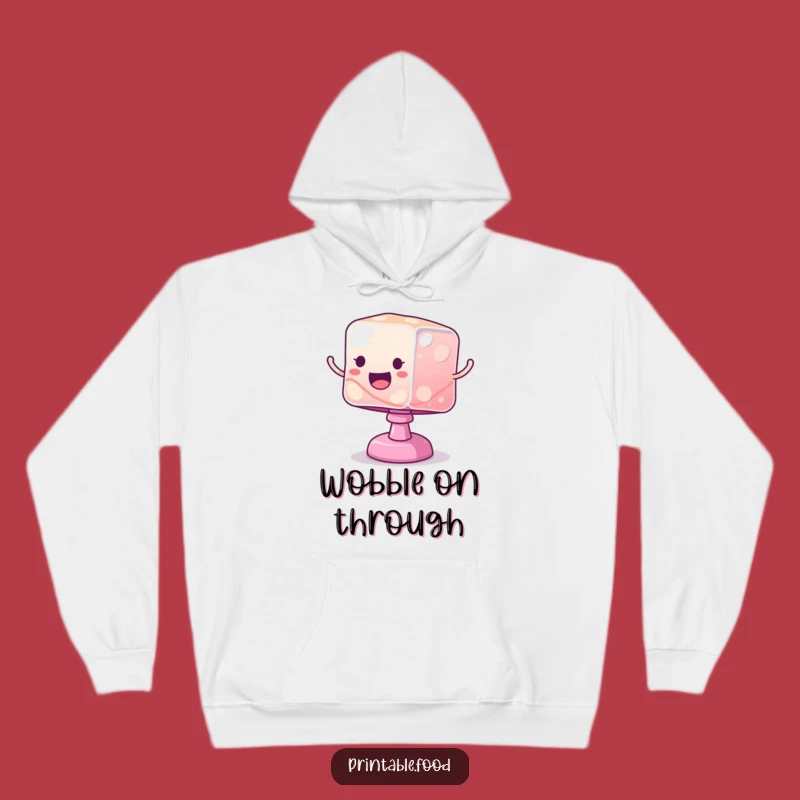Funny Jelly Cube Hoodie: Cozy Wobbly Fun