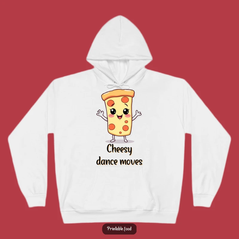 Funny Pizza Hoodie: Giggling Dancer, Perfect Cozy Foodie Gift