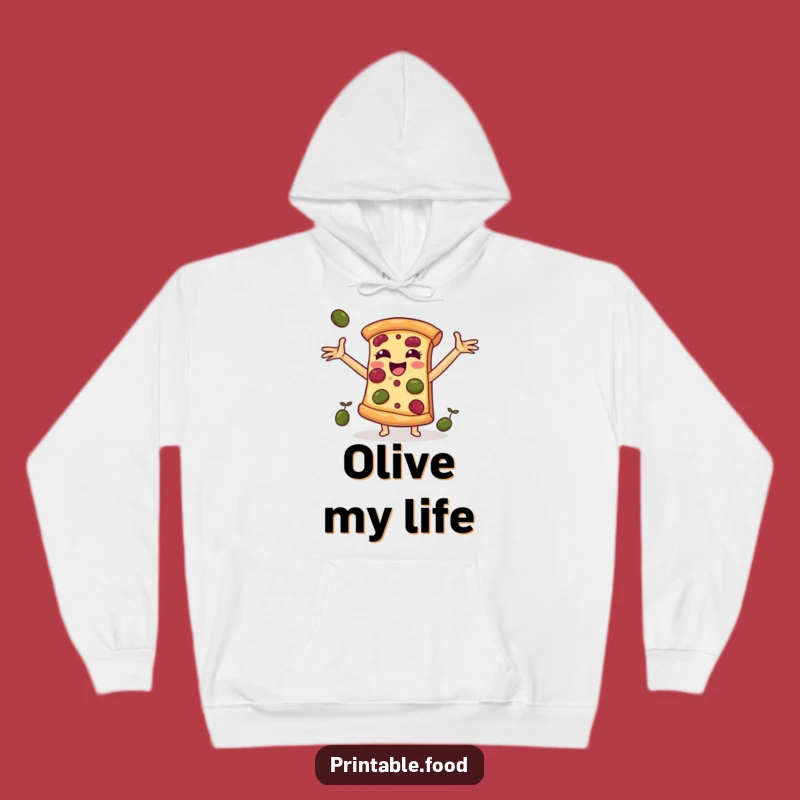 Funny Pizza Slice Hoodie: Cozy Up with Cheesy Humor!