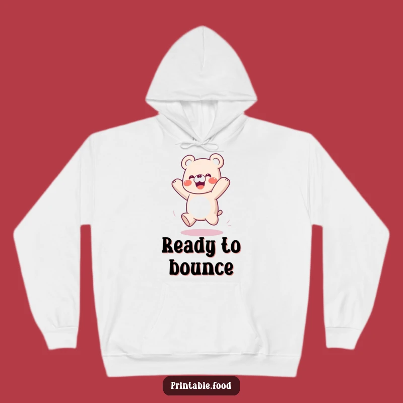 Funny Playful Gummy Bear Hoodie: Cozy Bouncing Sweatshirt, Ideal Fun Gift