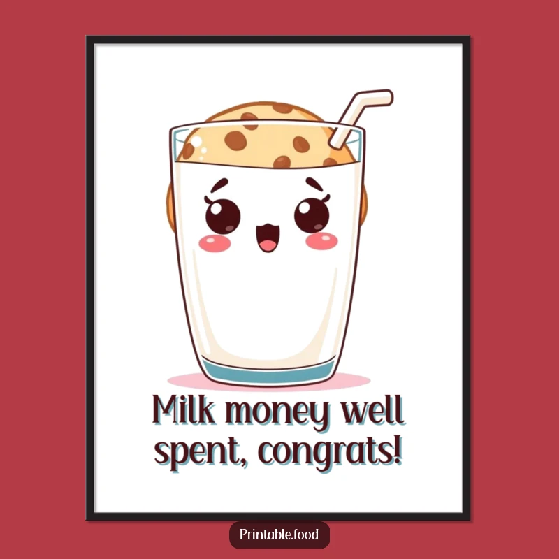 Free Printable Cookie Art: Surprised Peek, Funny Downloadable Wall Decor Gift