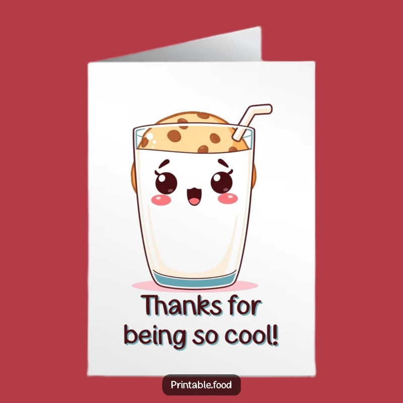 Free Printable Cookie Thank You Card: Surprised Gratitude, Funny Downloadable Gift