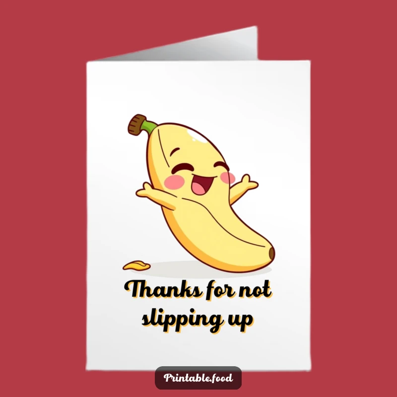 Funny Free Printable Banana Thank You Card - Giggle, Downloadable Gratitude