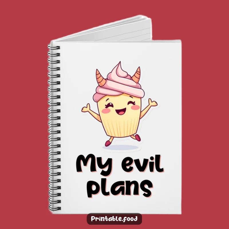 Funny Cupcake Horns Notebook: Jot Down Ideas with Hilarious Flair, Perfect Funny Gift!