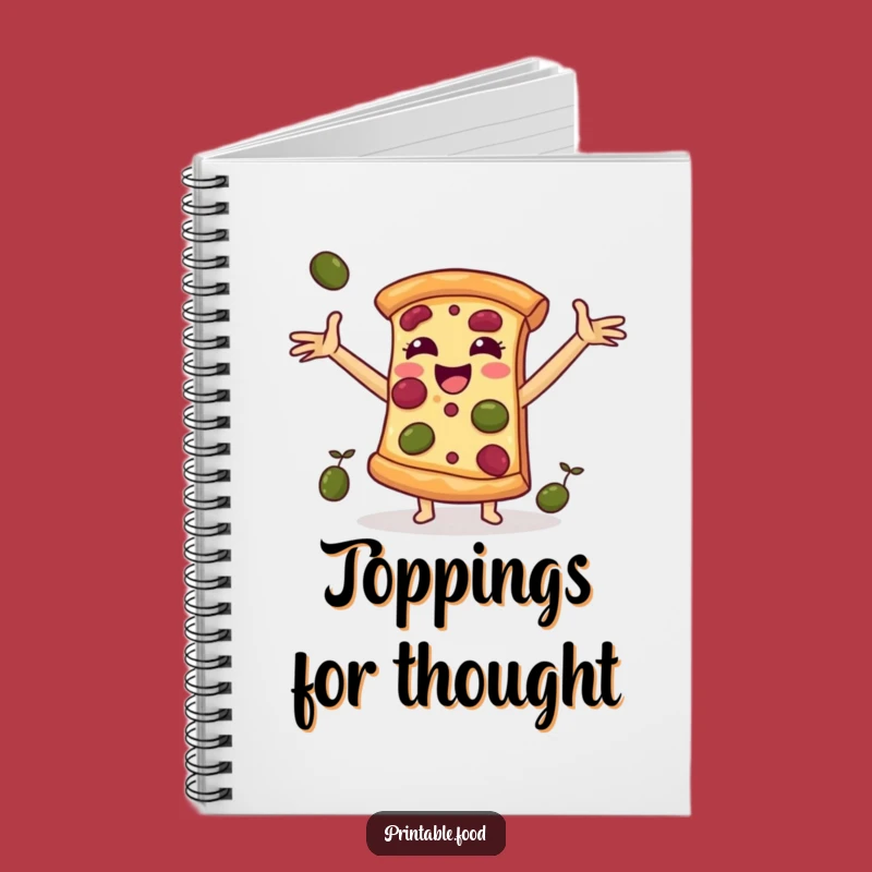 Funny Pizza Slice Notebook: Jot Down Your Favorite Pizza Toppings!