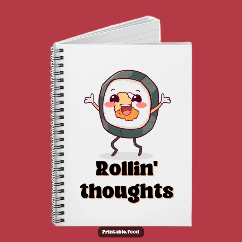Funny Sushi Roll Jig Notebook: Capture Ideas with Hilarious Rhythm, Perfect Funny Gift!