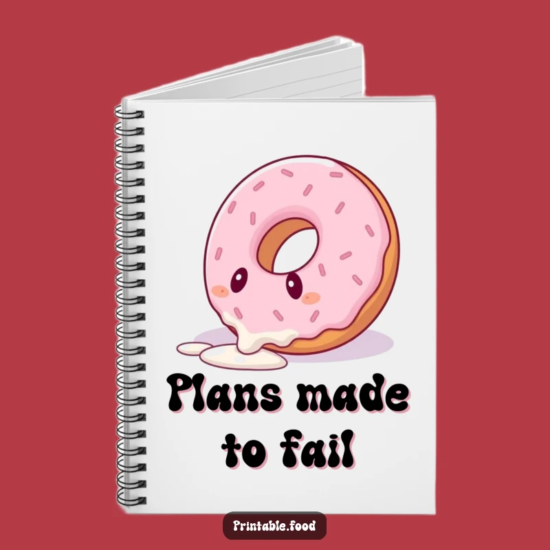 Funny Tripping Donut Notebook: Jot Down Your Clumsy Adventures!