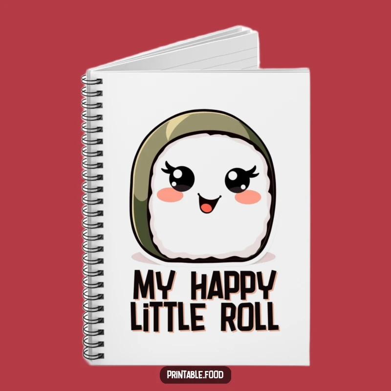 Funny Sushi Roll Notebook: Deliciously Fun Notes with Wiggling Eyes