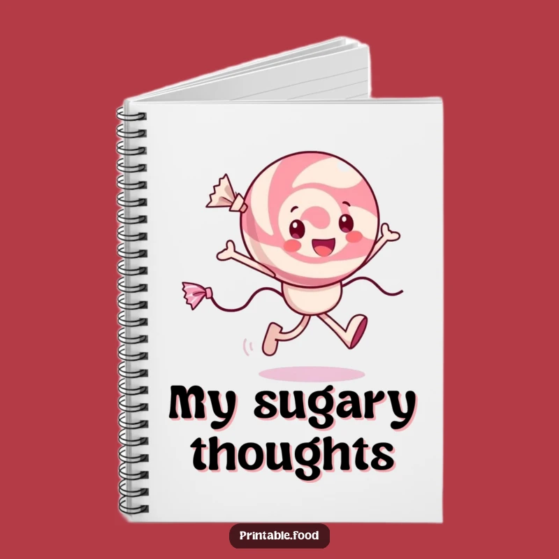 Funny Candy Notebook: Cheerful Skipping Character, Ideal Funny Gift for Notes