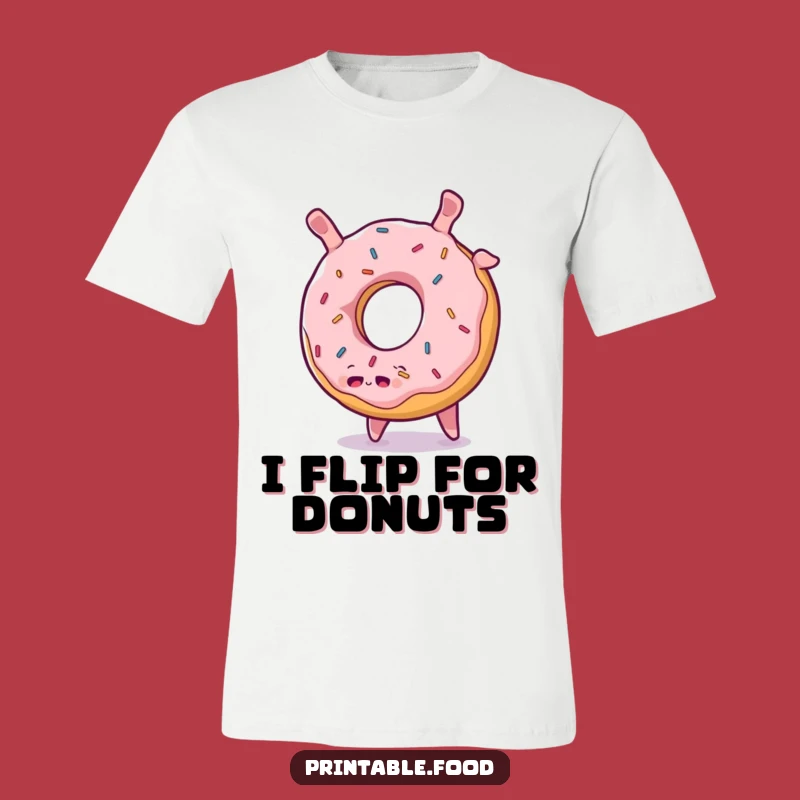 Funny Donut Somersault T-Shirt: Wear Your Joy with Sprinkles
