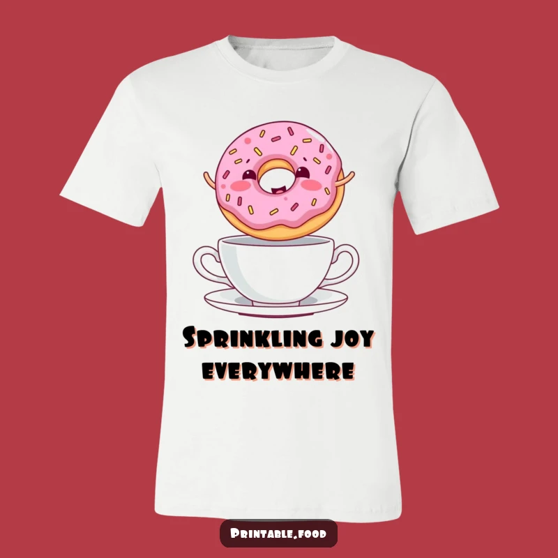 Funny Donut Teacup T-Shirt: Wear Your Giggles and Sweet Style