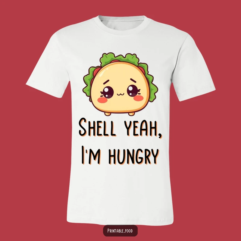 Funny Surprised Taco T-Shirt - Hilarious Mexican Food Apparel Gift