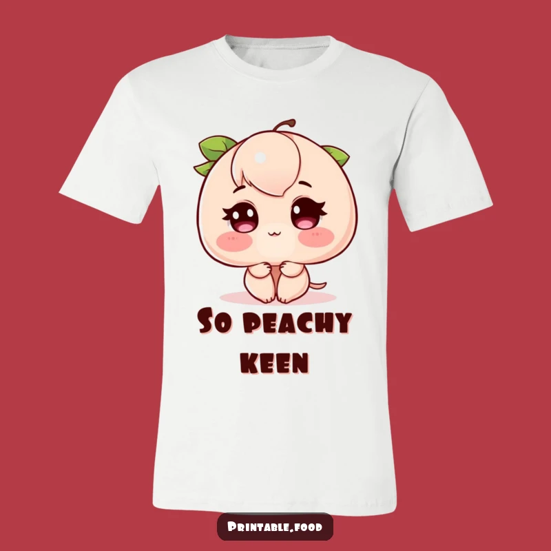 Funny Blushing Peach T-Shirt: Wear Your Emotions with Humorous Style