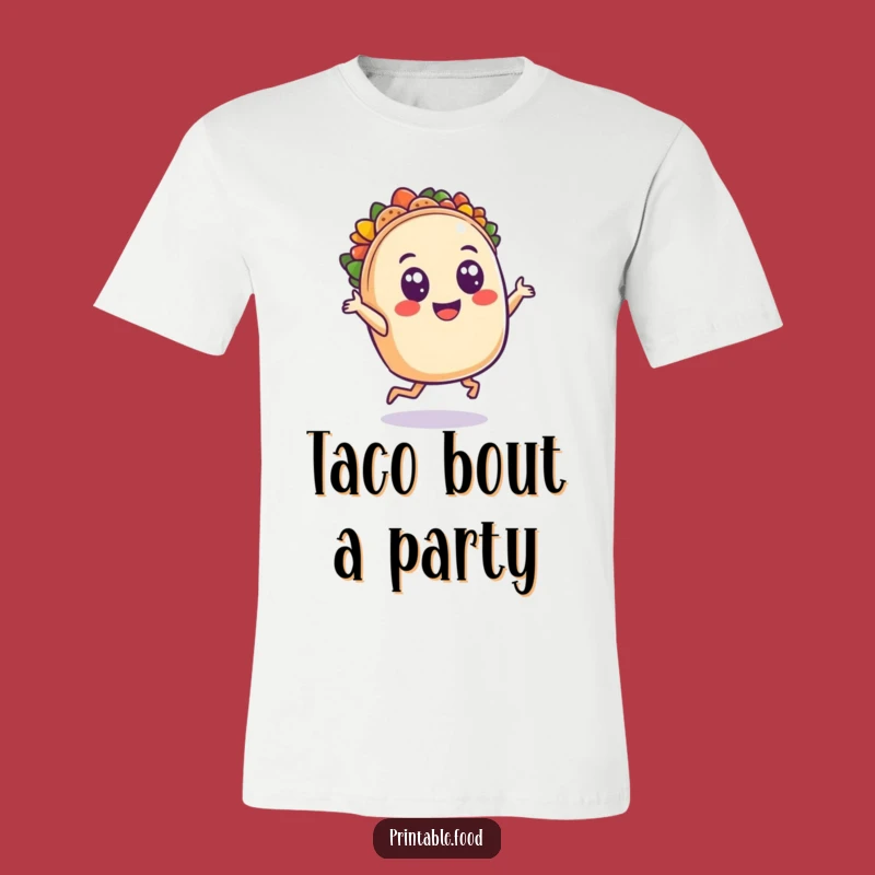 Funny Taco Dancing T-Shirt: Wear Your Fiesta, A Cheerful Tee for Foodie Fun