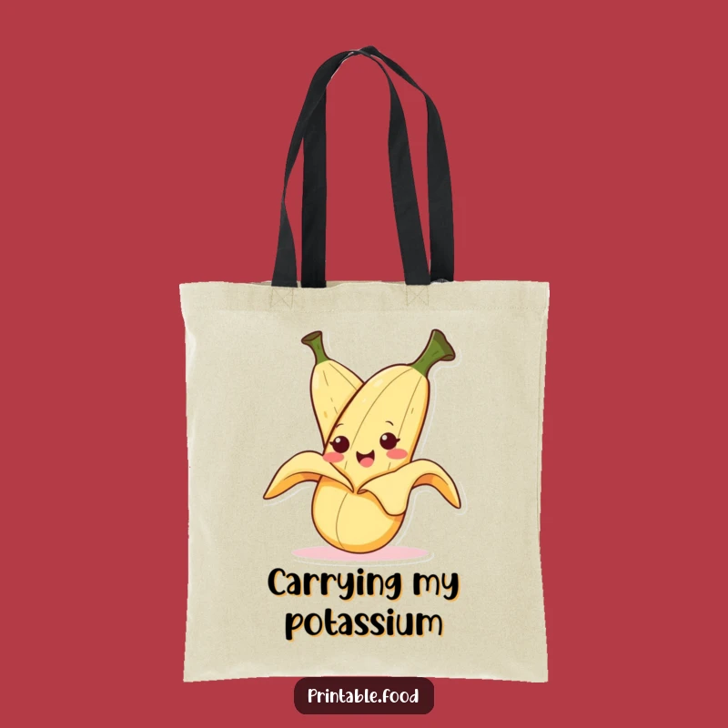 Funny Banana Peeling Tote Bag - Cheeky Fruit Accessory, Great Funny Gift