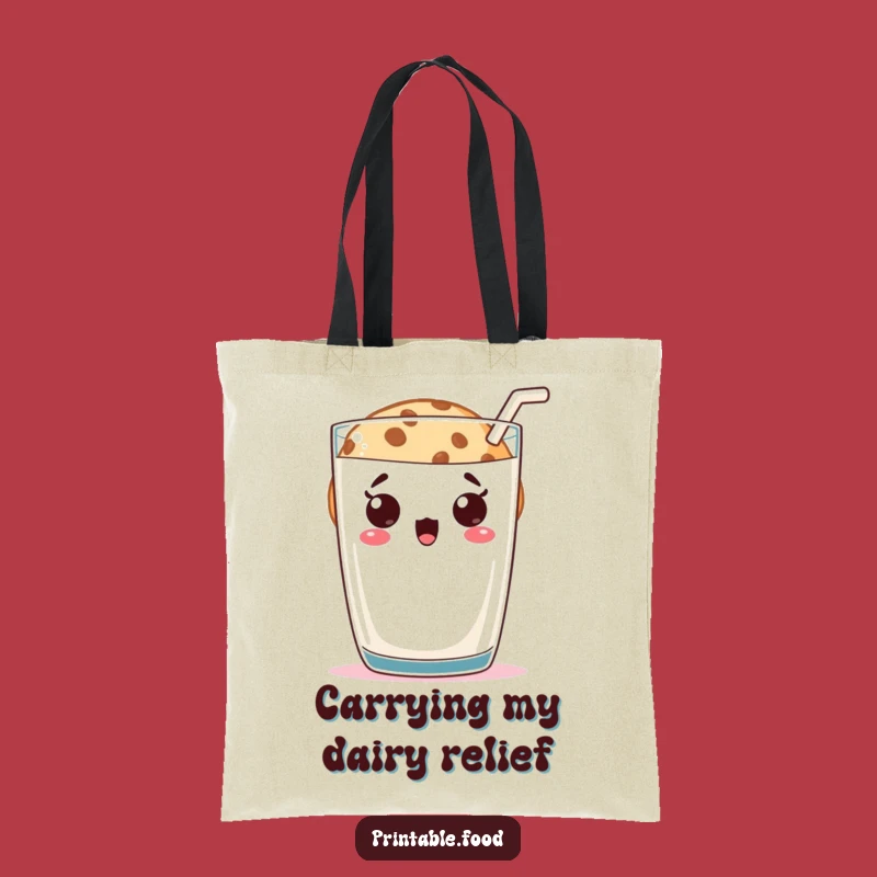 Funny Cookie Milk Surprise Tote Bag: Carry Your Chuckles - Perfect Gift