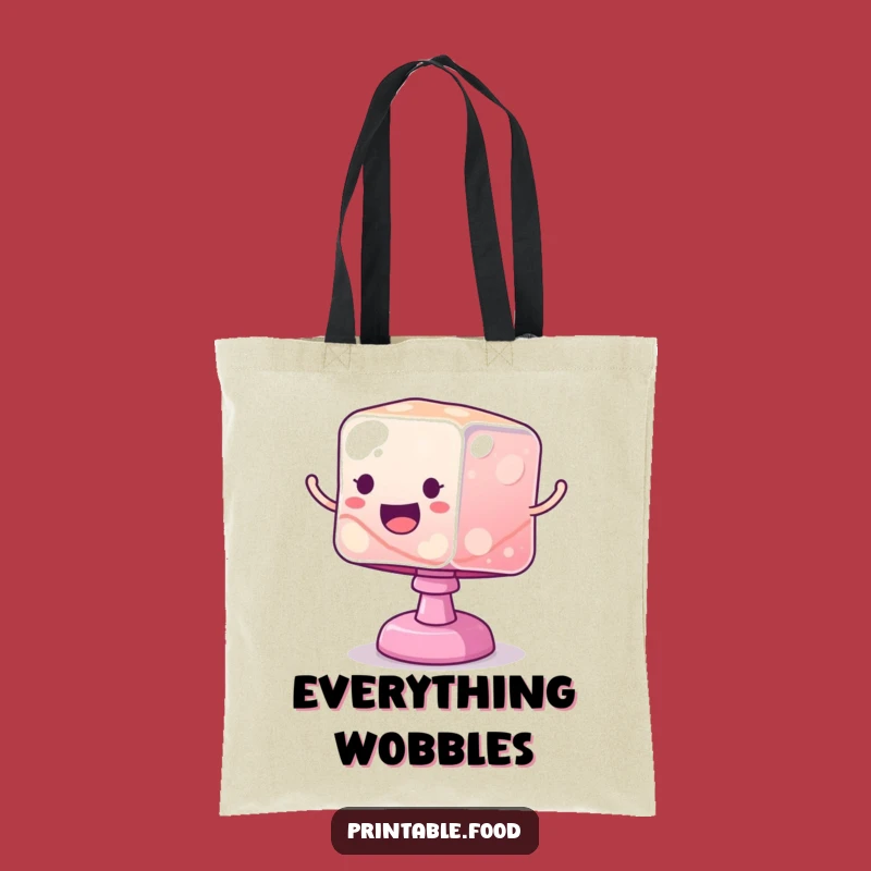 Funny Jelly Cube Tote Bag: Carry Your Bouncing Joy
